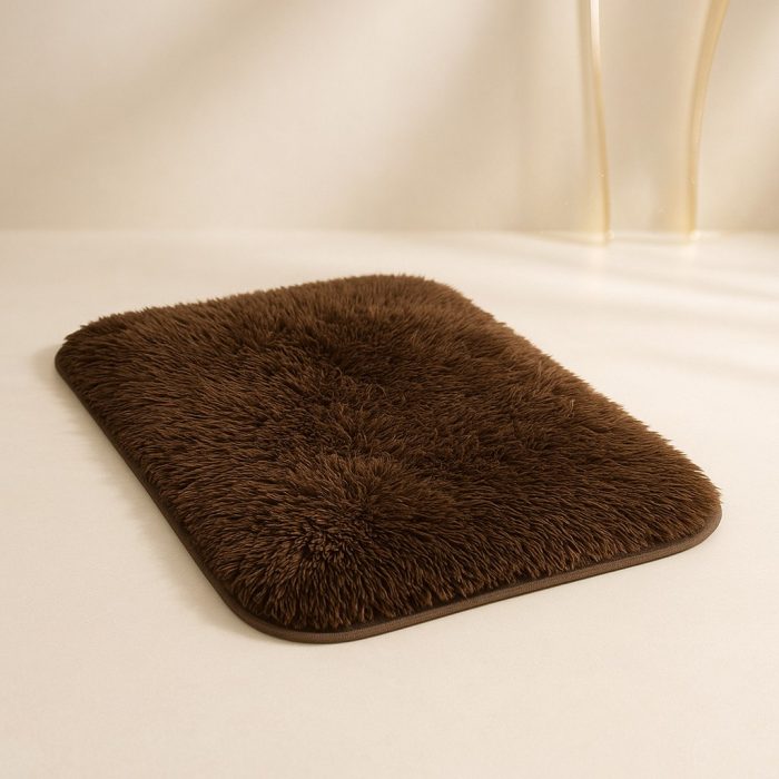 tapete de pelúcia marrom em fundo suave tapete de pelúcia marrom em fundo suave