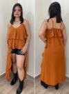 túnica boho telha