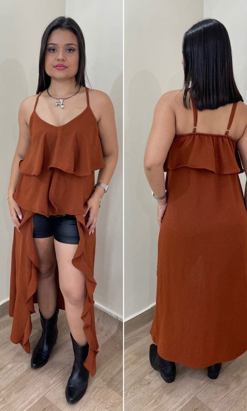 túnica boho terra cota túnica boho terra cota