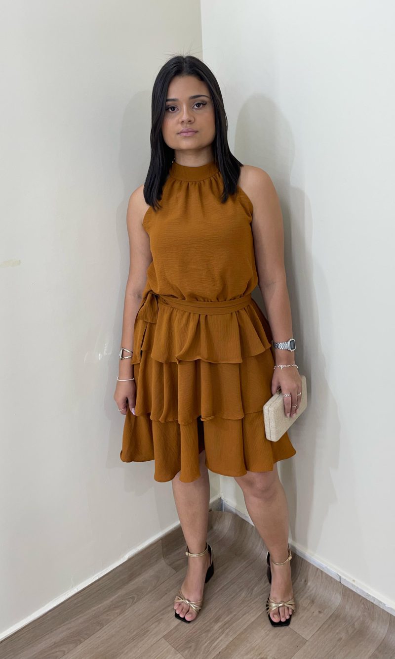 vestido dulce caramelo