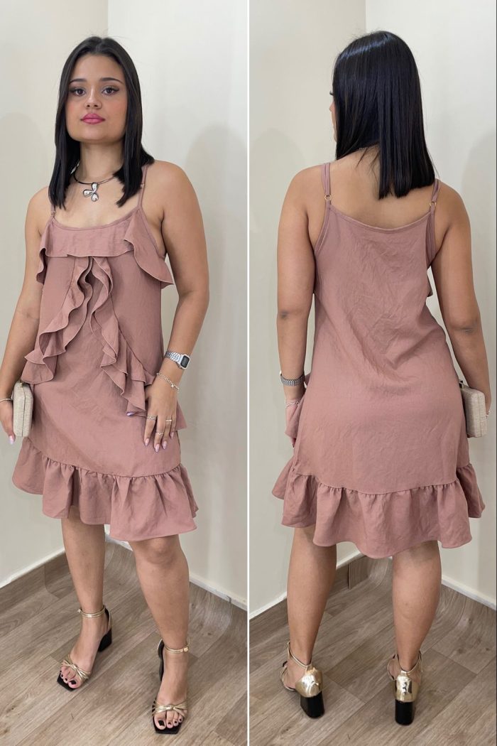 vestido gaia bege escuro vestido gaia bege escuro