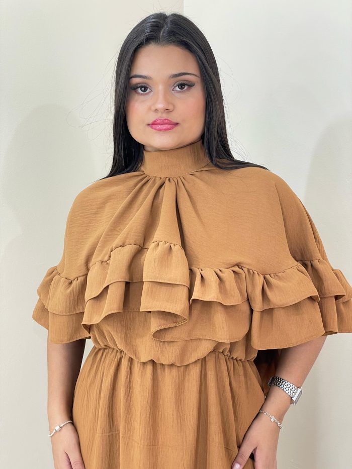 vestido capa boho 4977 vestido capa boho 4977