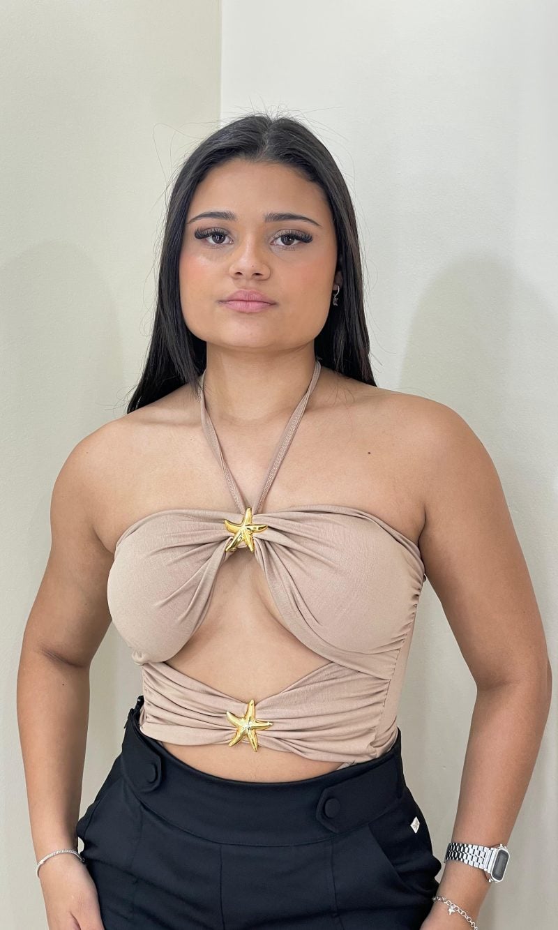 body estrela bege