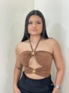 body estrela marrom
