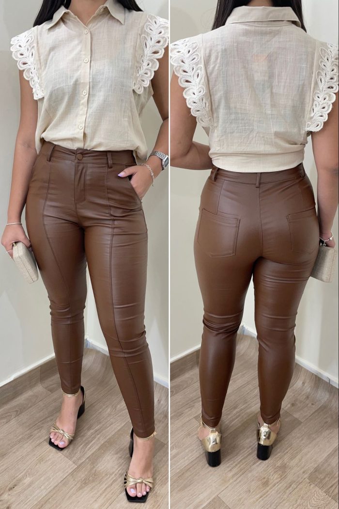 calça Ágata marrom calça Ágata marrom