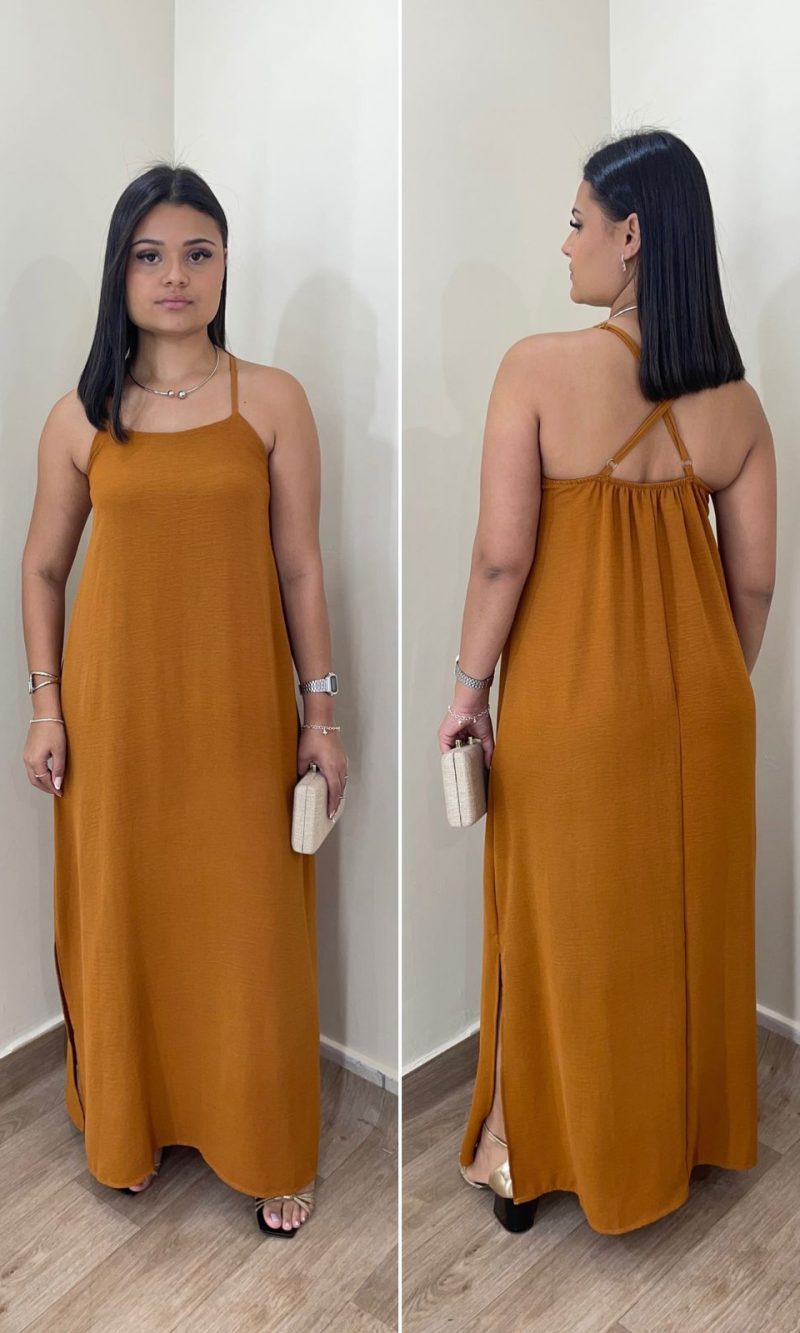 vestido athena mostarda vestido athena mostarda