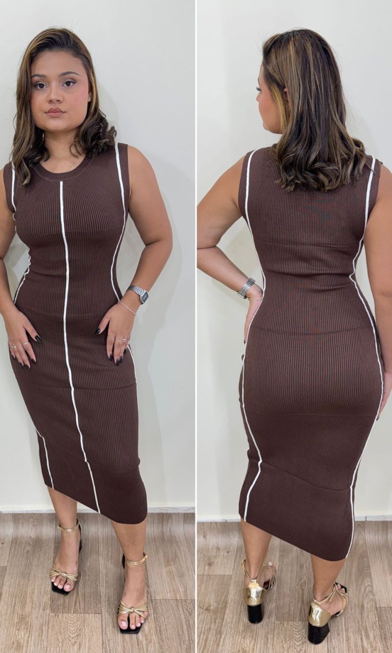 vestido tricot signature 5464