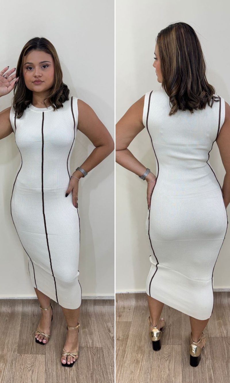 vestido tricot signature 5464