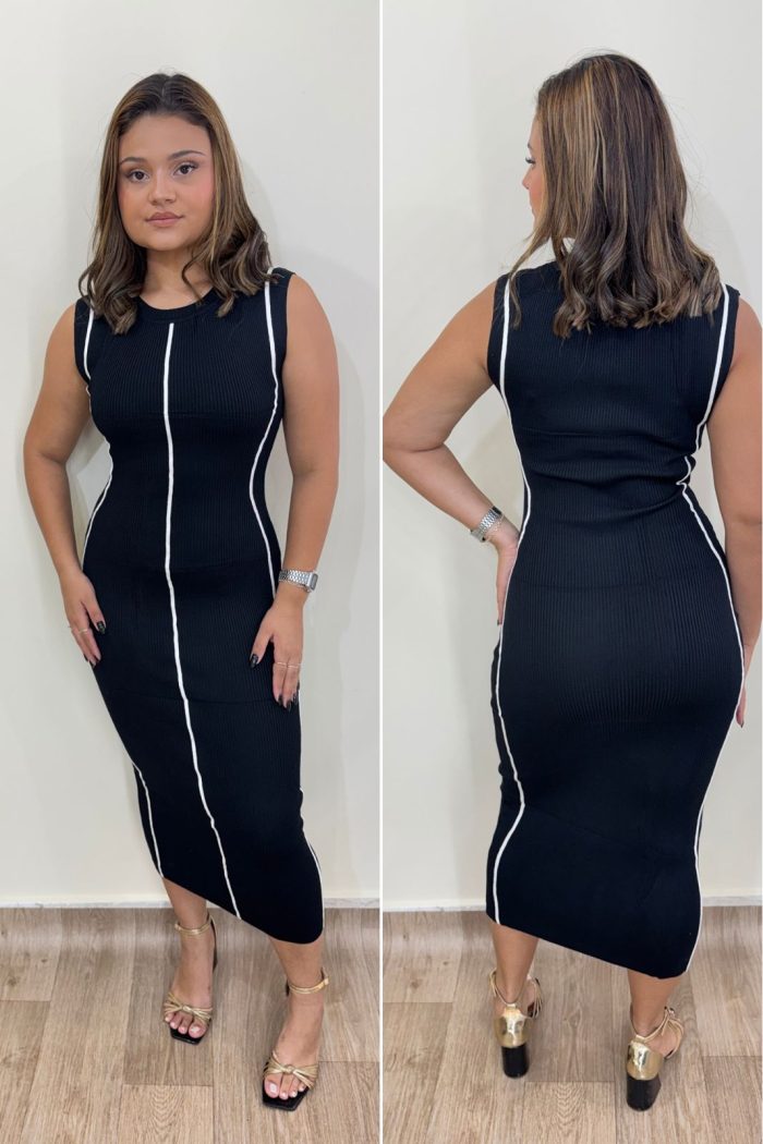 vestido tricot signature 5464