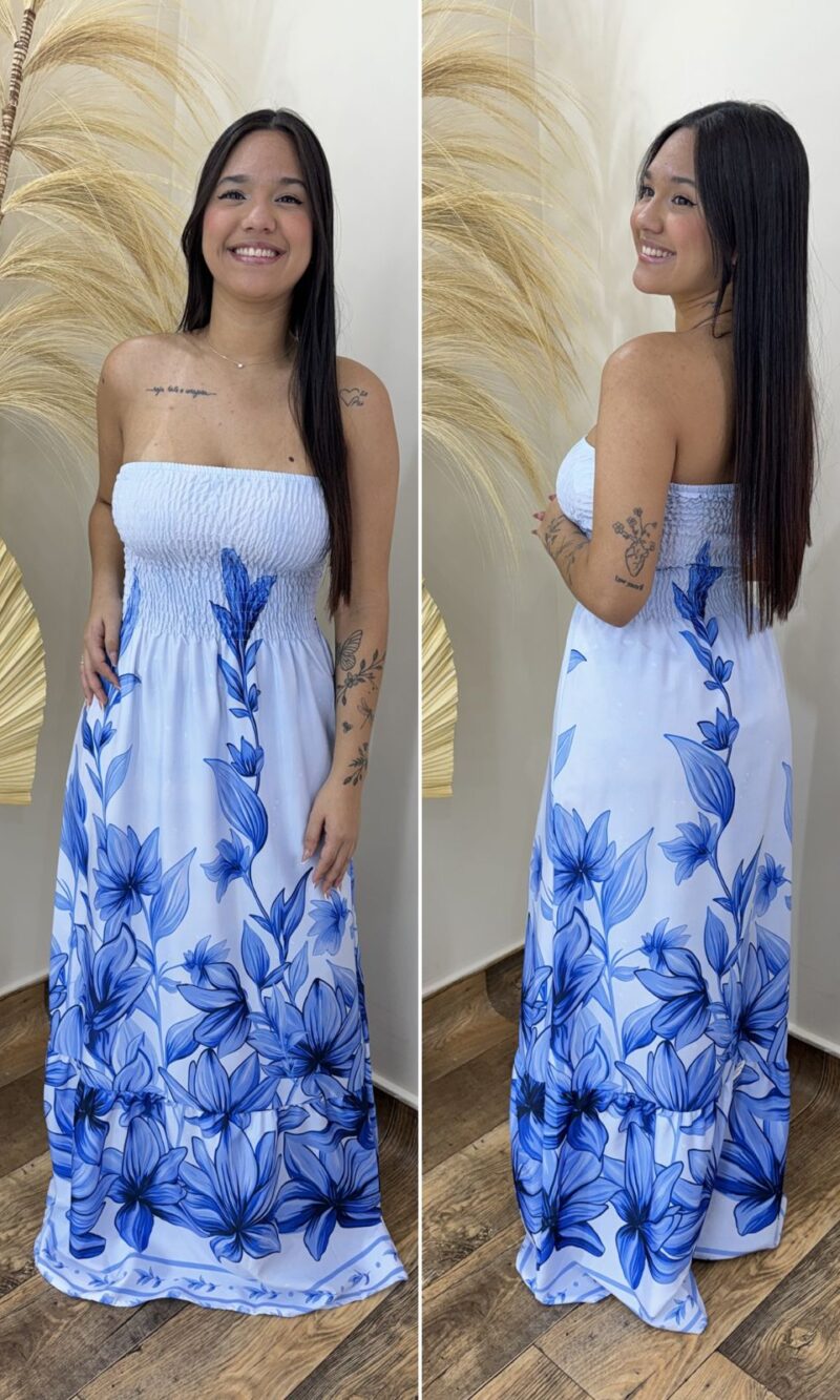 vestido longo azÉlia 8014