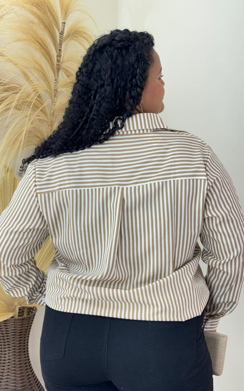 camisa plus size nerina