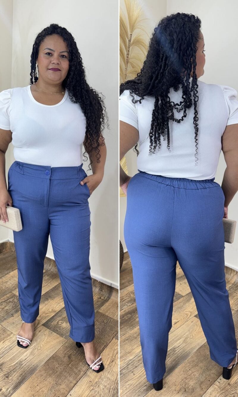 calÇa plus size alfaiataria lolana