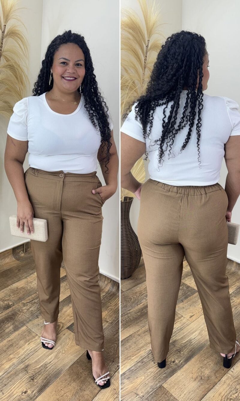 calÇa plus size alfaiataria lolana