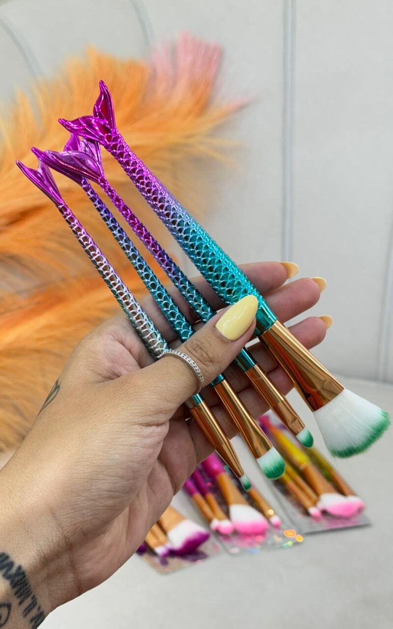 kit de pincÉis sereia dedique make