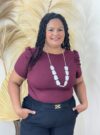 blusa plus size eliora