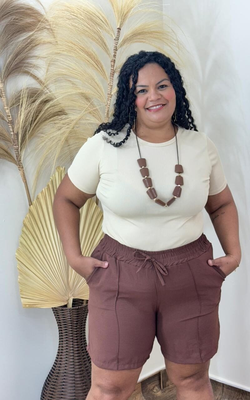 shor plus size calÊndria