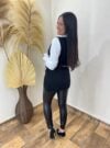 conjunto colete e camisa lina